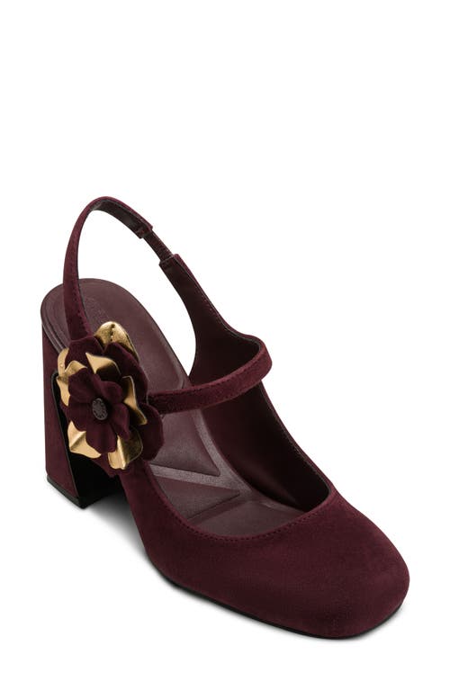 Karl Lagerfeld Pierra Slingback Pump In Burgundy