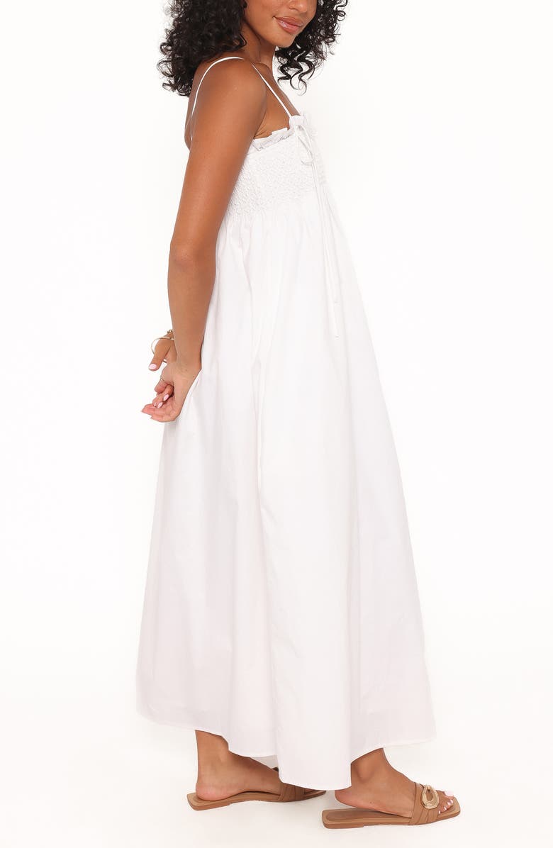 Petal & Pup Josie Smocked Maxi Dress, Alternate, color, White