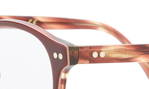 Kimeze 48mm Round Optical Glasses In Burgundy Transparent