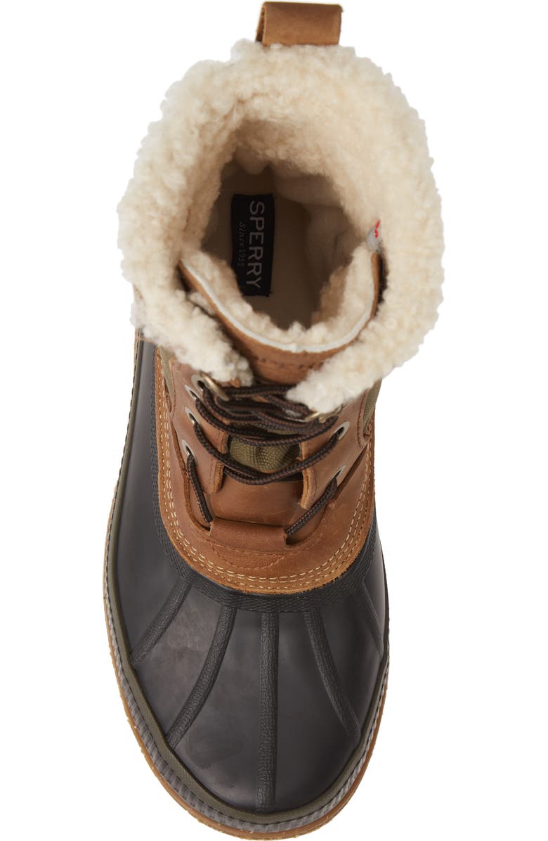 Sperry Ice Bay Tall Waterproof Snow Boot, Alternate, color, Brown/ Olive