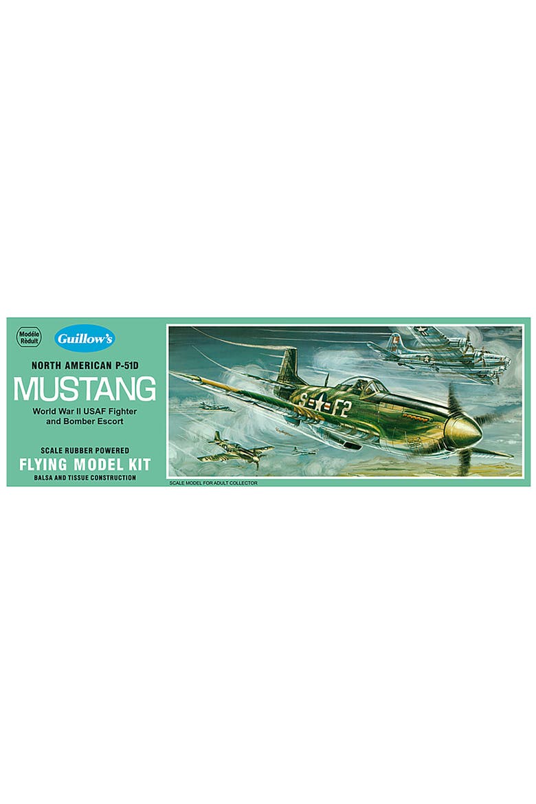 North American P-51D Mustang Flying Model Kit 905, Main, color, Multicolored