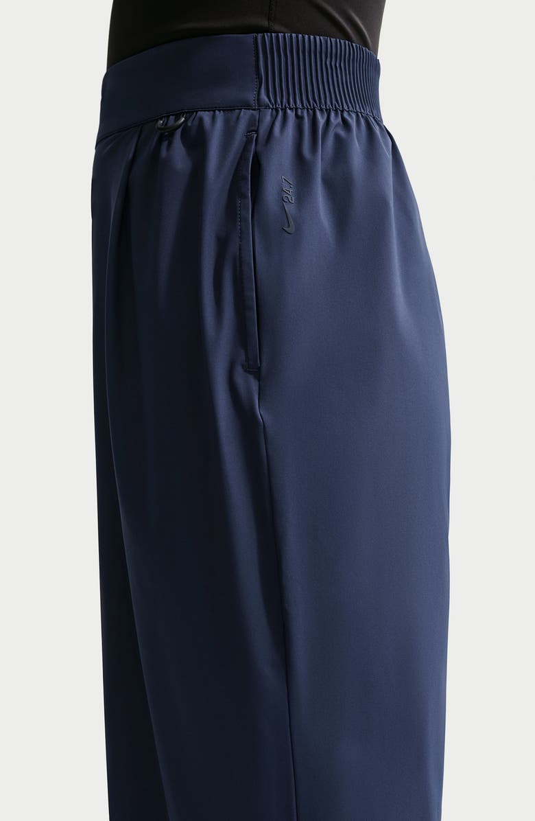 Nike 24.7 PerfectStretch Dri-FIT High Waist Loose Wide Leg Pants, Alternate, color, 410 Midnight Navy/Obsidian