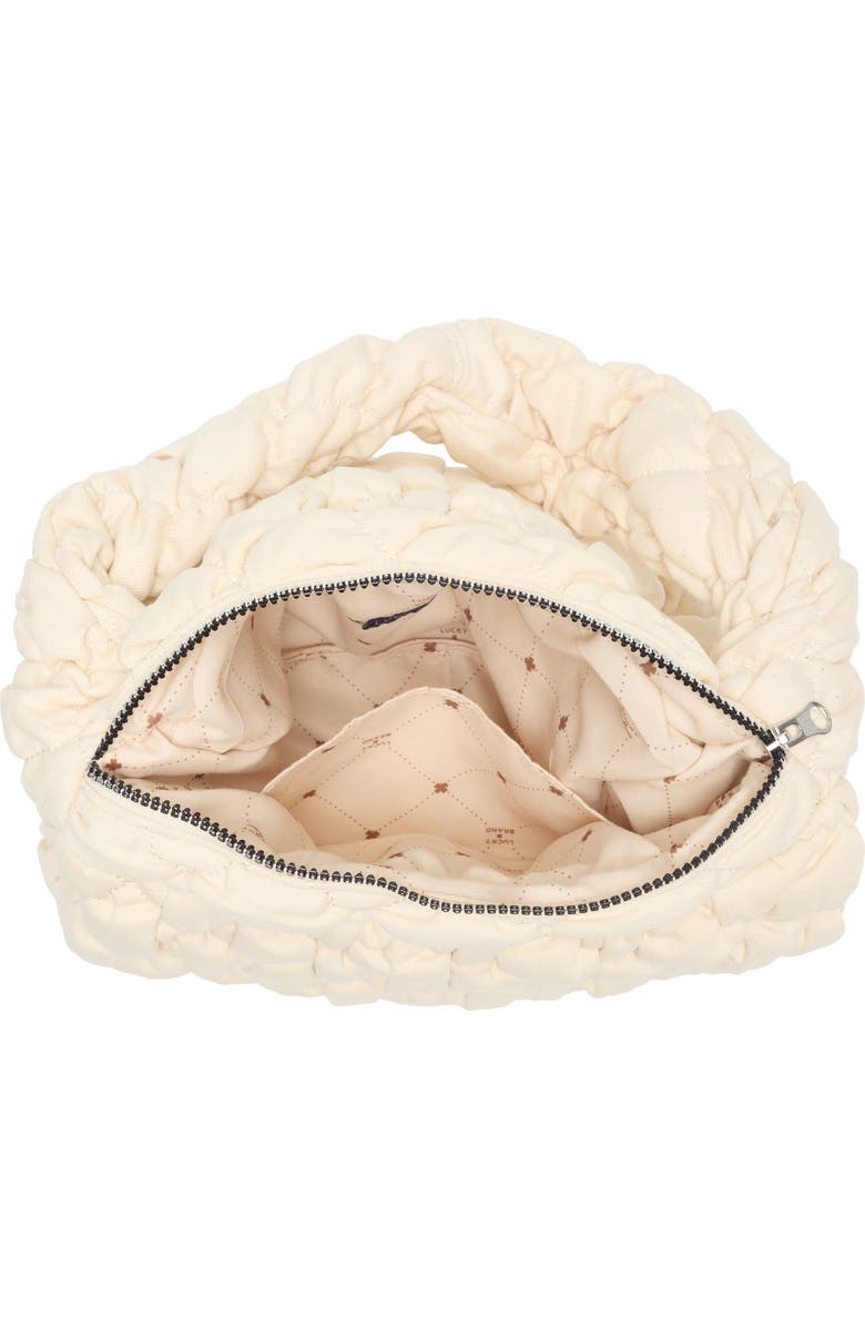 Lucky Brand Joan Quilted Shoulder Bag, Alternate, color, Vanilla
