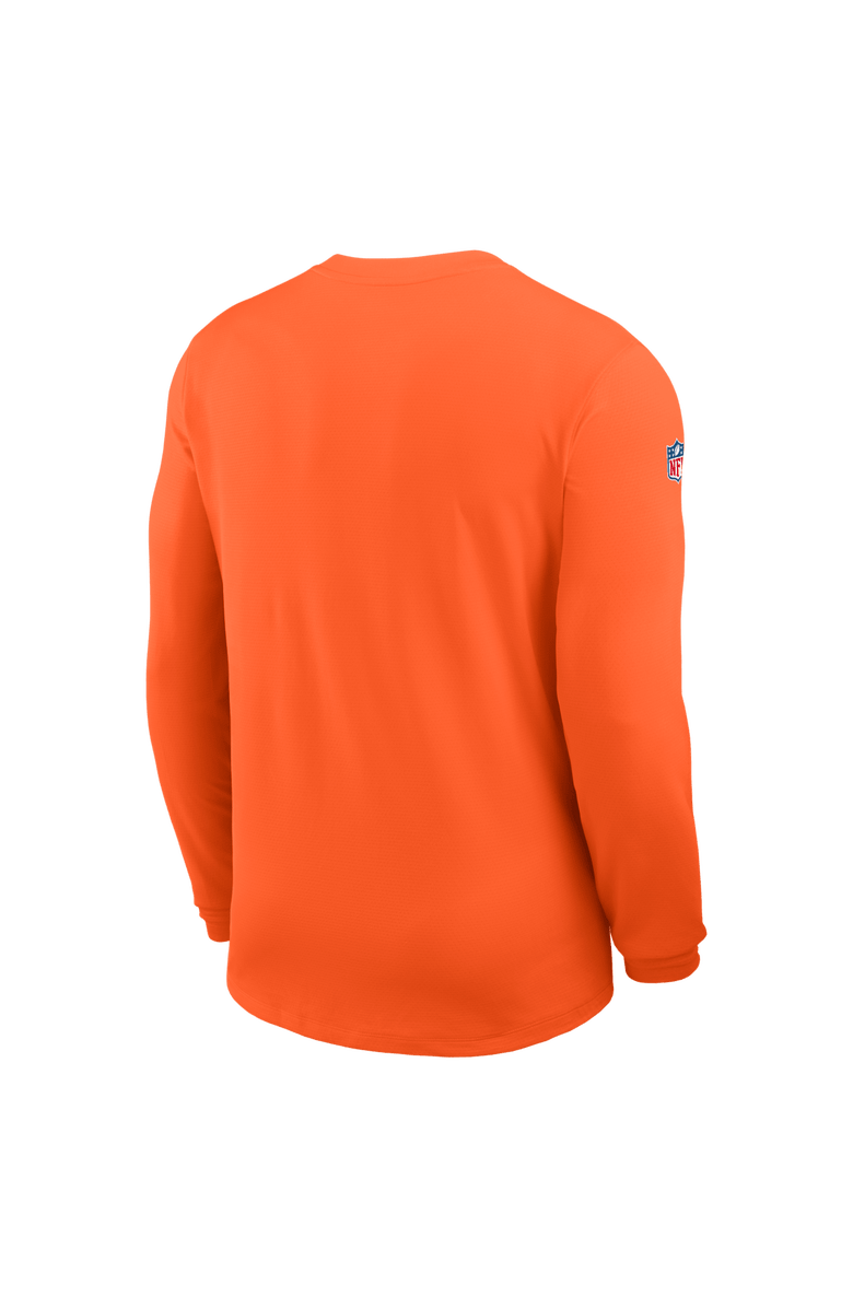 Nike Men's Nike  Orange Denver Broncos Sideline Coaches UV Dri-FIT Long Sleeve Shirt, Alternate, color, Orange