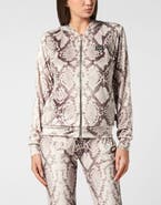 PHILIPP PLEIN Zip Hoodie All-Over Python Women