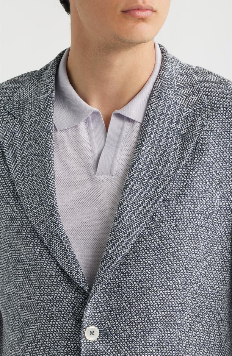BOSS Camel Jeff Regular Fit Stretch Linen & Cotton Sport Coat, Alternate, color, Dark Blue