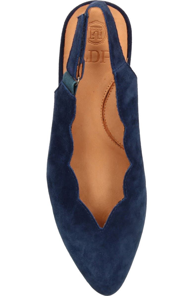 L'Amour des Pieds Hulda Kitten Heel Slingback Pump, Alternate, color, Navy