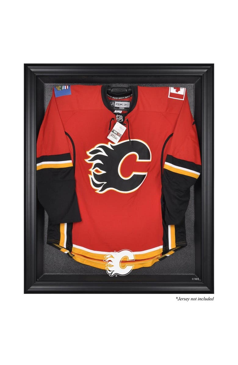 FANATICS AUTHENTIC Calgary Flames Black Framed Jersey Display Case, Main, color,