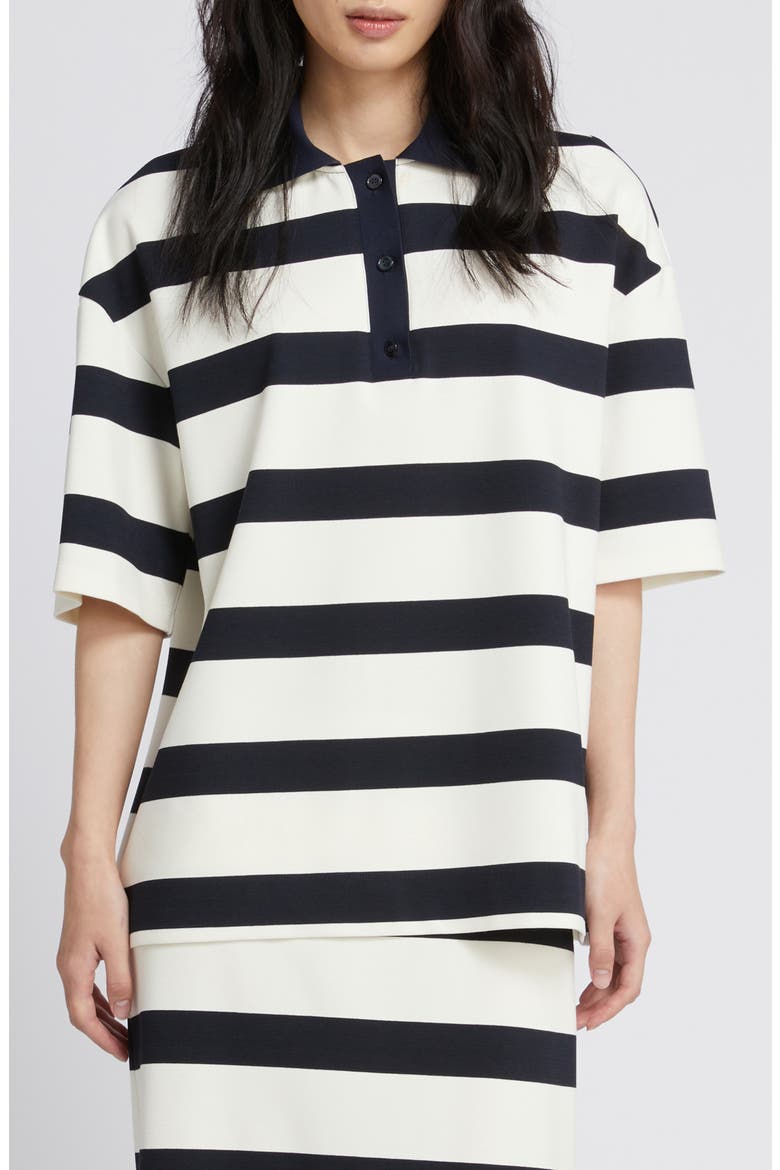 Labetaia Stripe Polo Shirt, Main, color, ULTRAMARINE