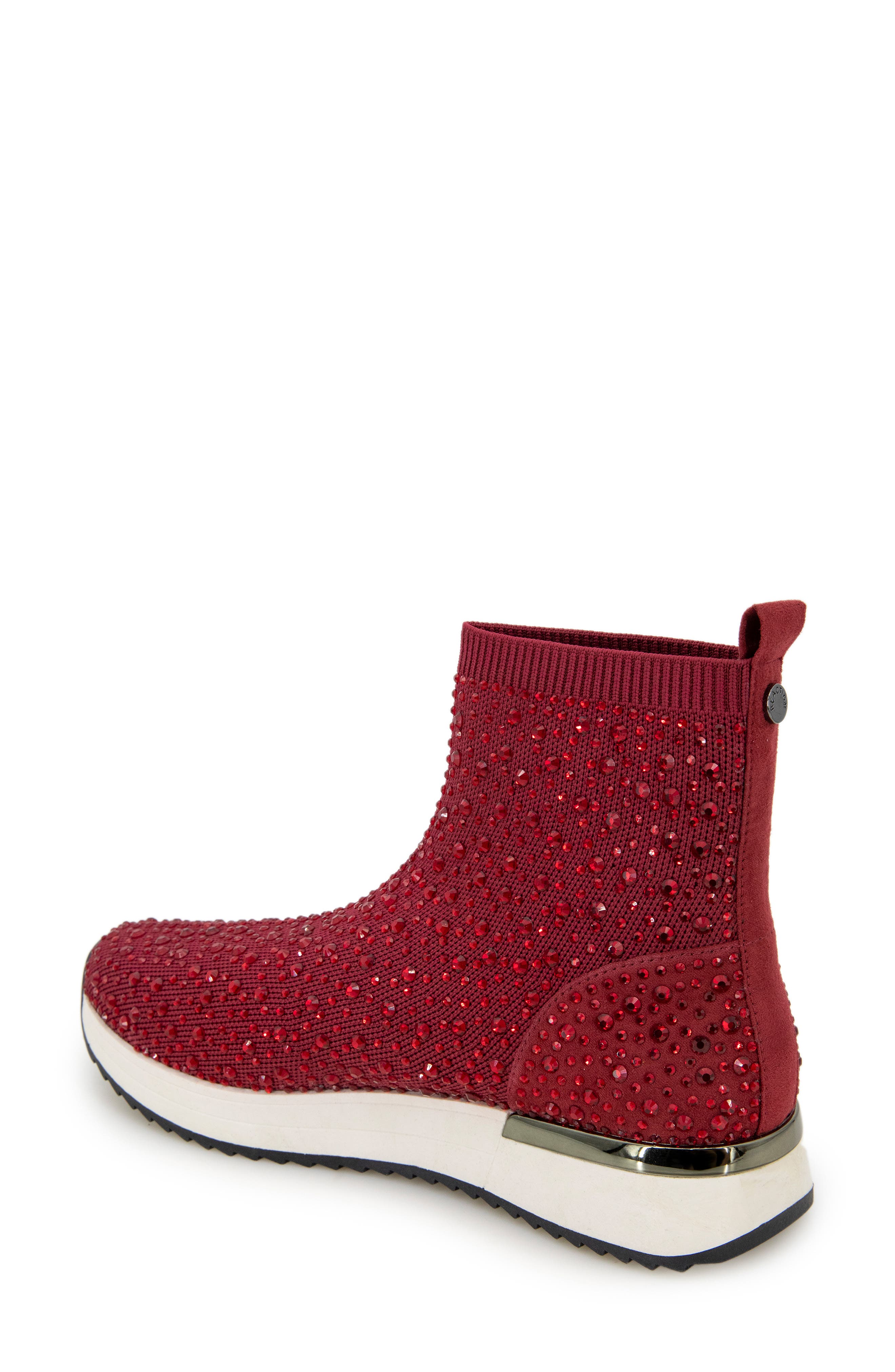 Cameron Jewel High Top Sneaker, Alternate, color, BRICK