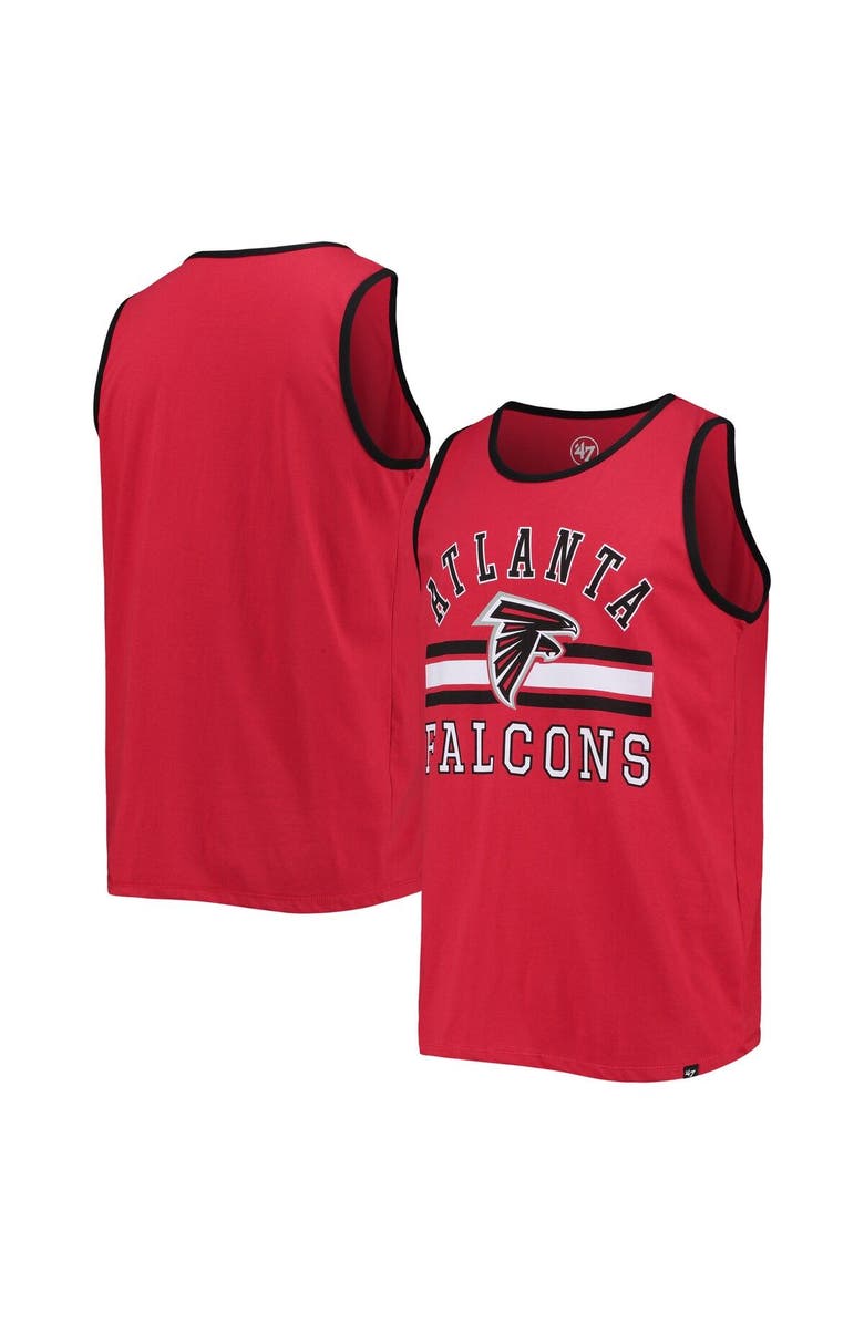 '47 Men's '47 Red Atlanta Falcons Edge Super Rival Tank Top, Main, color,
