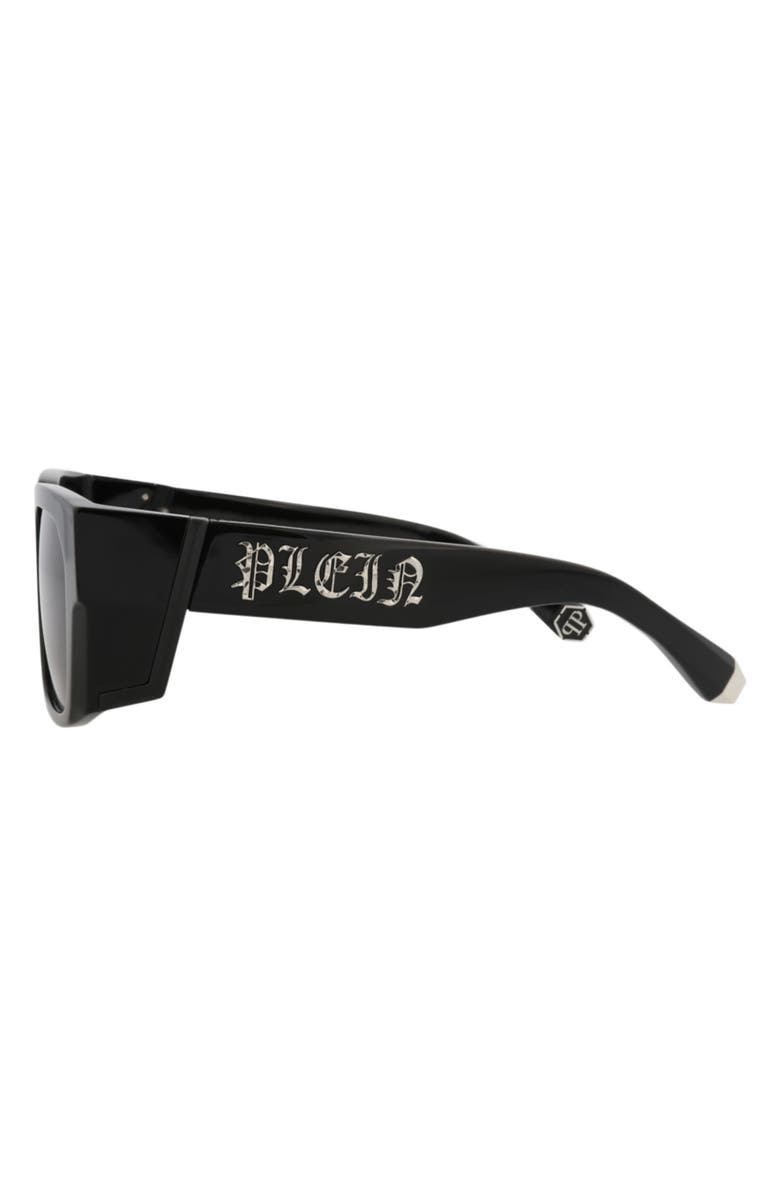 PHILIPP PLEIN 54mm Square Sunglasses, Alternate, color, Black Black Smoke