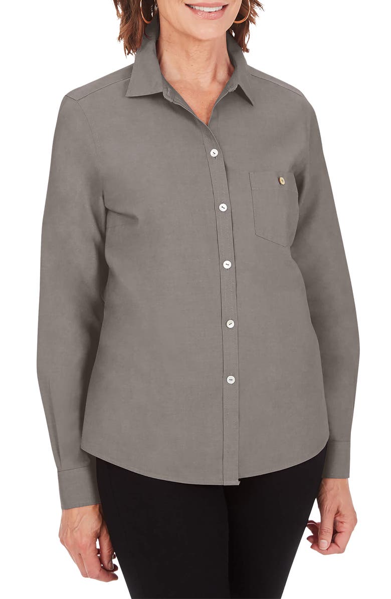Foxcroft The Hampton Button Down Shirt, Main, color, 