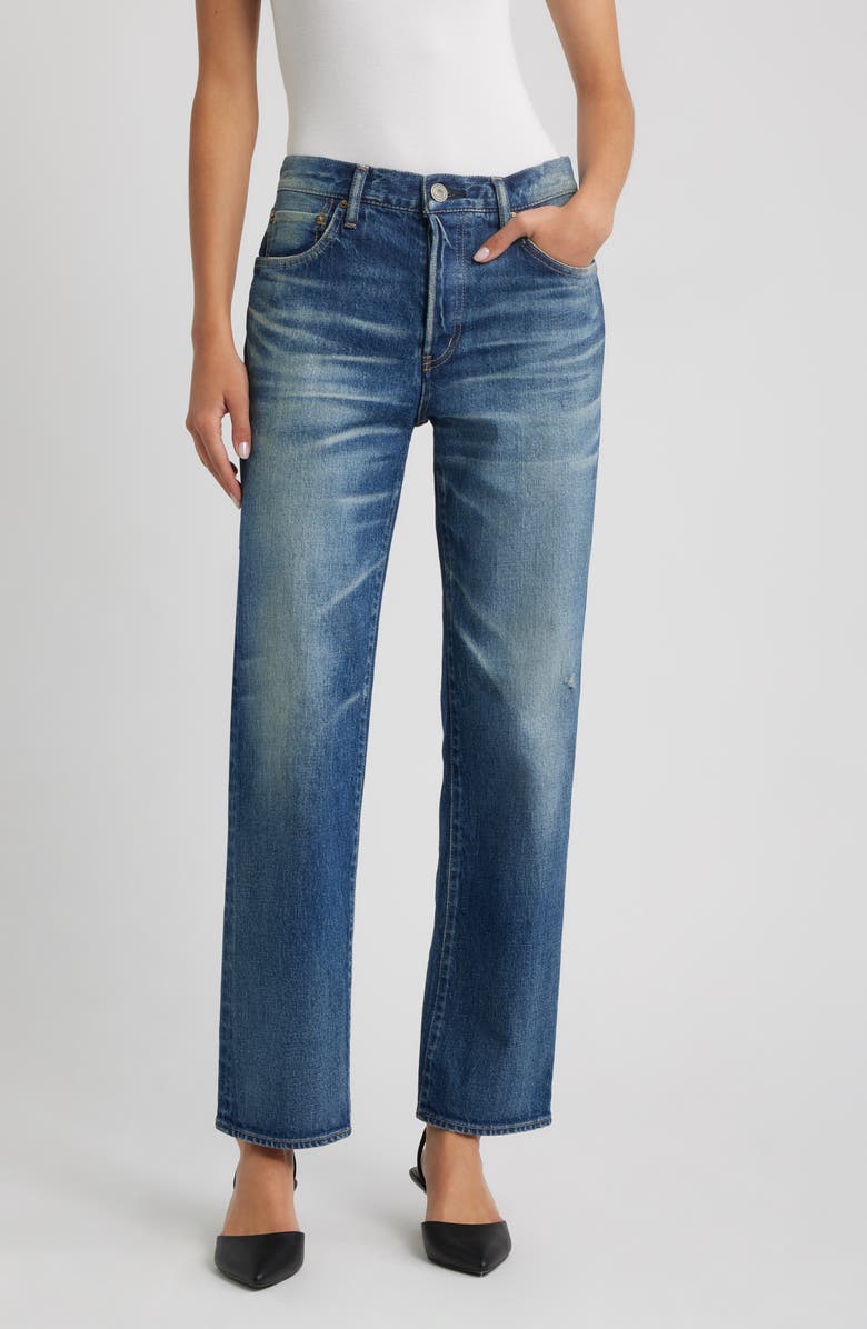 MOUSSY VINTAGE Townsend Straight Leg Jeans, Main, color, Blue