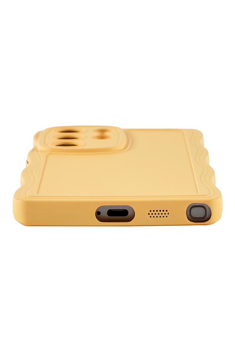 Yellow Wavy S24 Ultra Phone Case, Alternate, color, YELLOW
