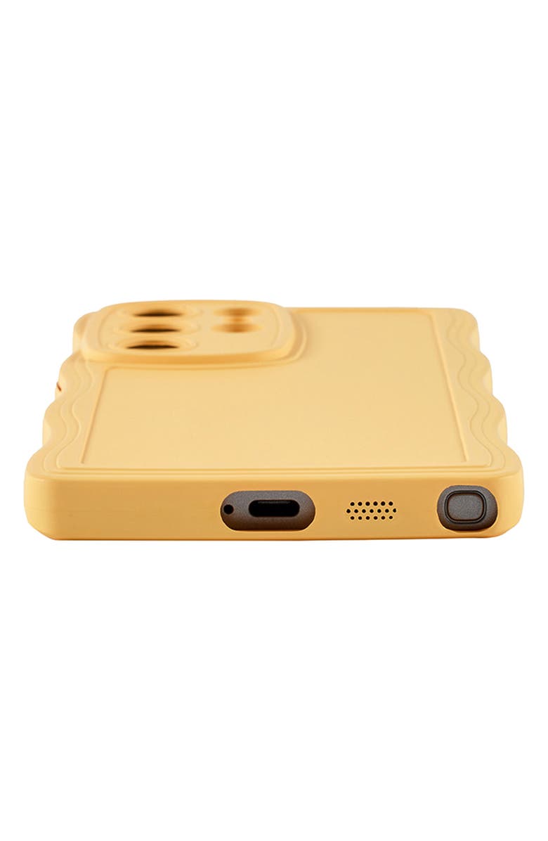 Auramma Yellow Wavy S24 Ultra Phone Case, Alternate, color, Yellow