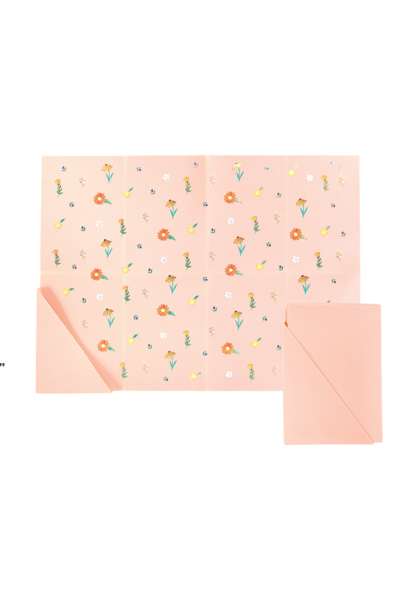 Silicone Mealtime Bundle, Alternate, color, Wildflower Ripe Peach