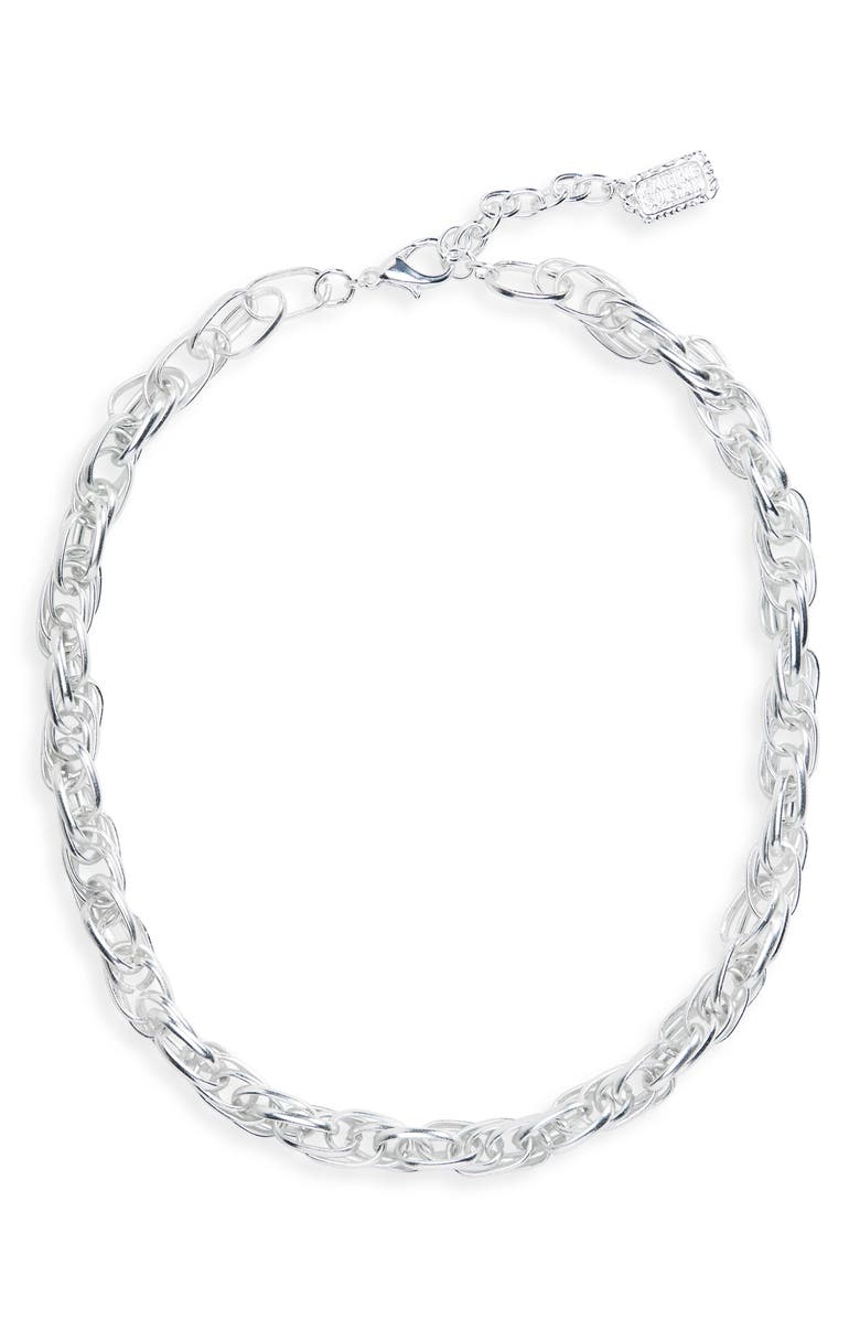 Karine Sultan Intertwined Link Necklace, Main, color, 