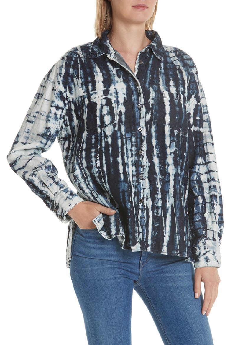 Drew Tie Dye Oversize Shirt, Alternate, color, ARLO