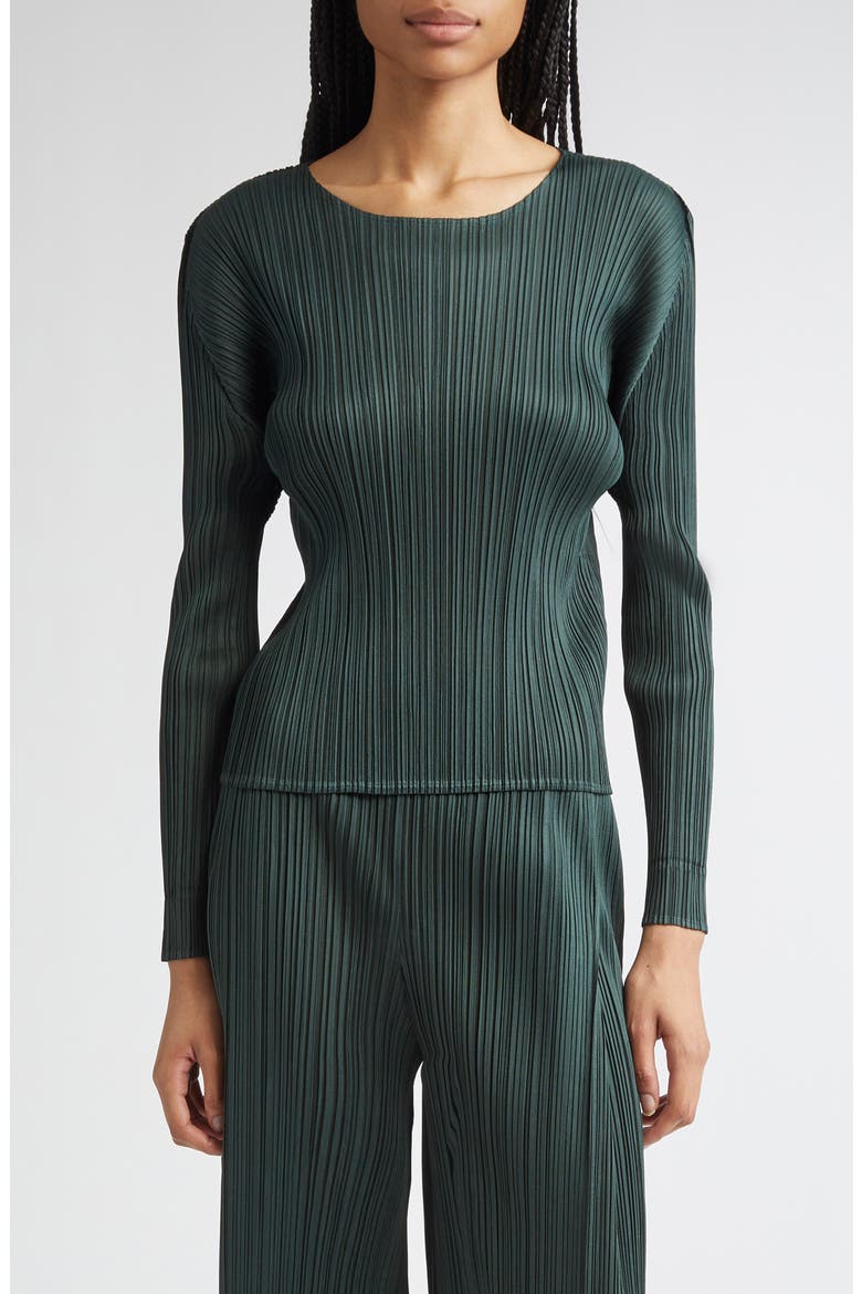 Monthly Colors December Pleated Long Sleeve Top (Women) | Nordstrom