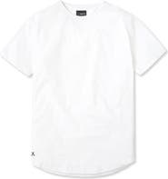 Cuts AO Curve Hem Cotton Blend T-Shirt