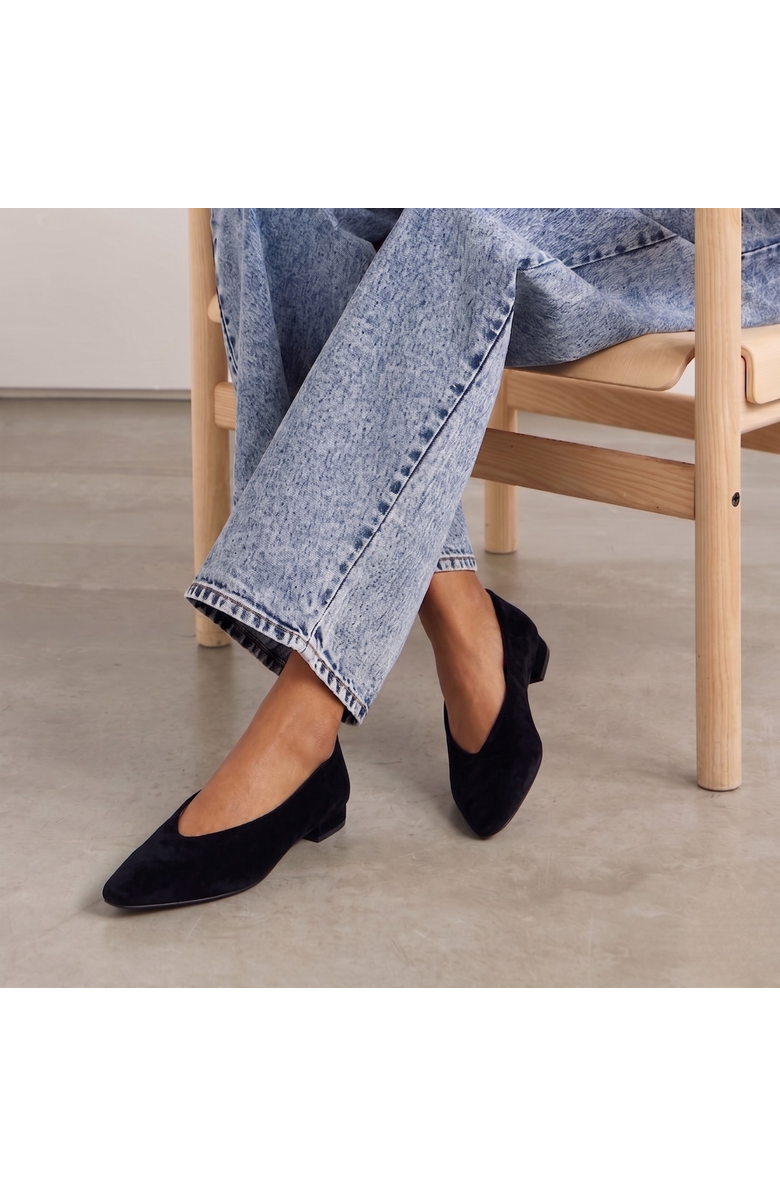 Amie Rafa Riley Suede Ballet Flats, Alternate, color, Black