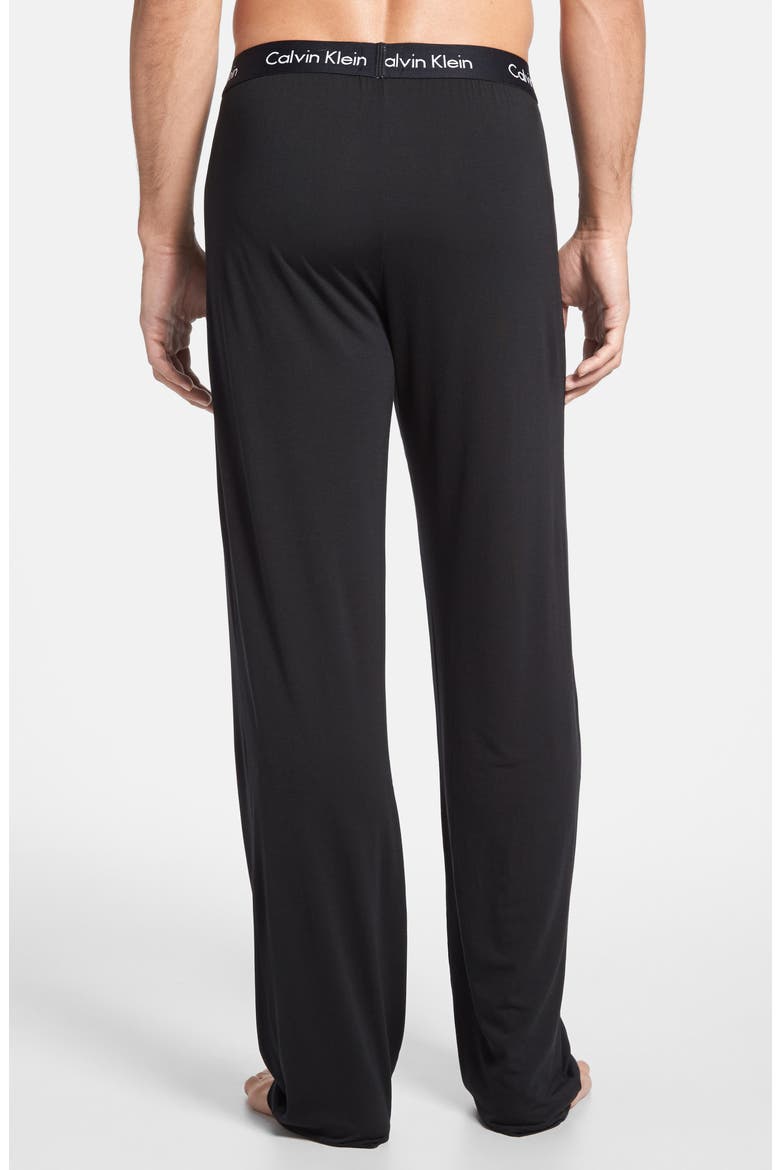 'U1143' Micromodal Pajama Pants, Alternate, color, BLACK