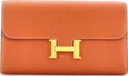 Pre-Owned Hermes Constance To Go Wallet Evercolor