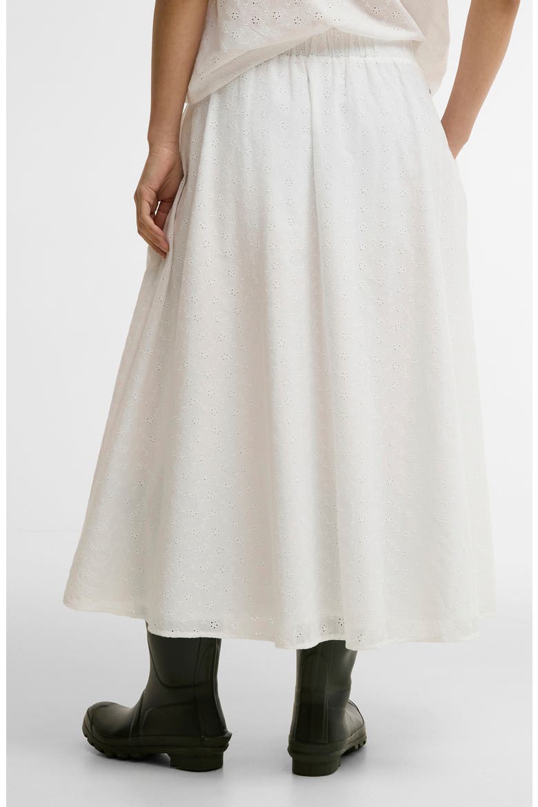 Melody Cotton Blend Eyelet Skirt, Alternate, color, WHITE