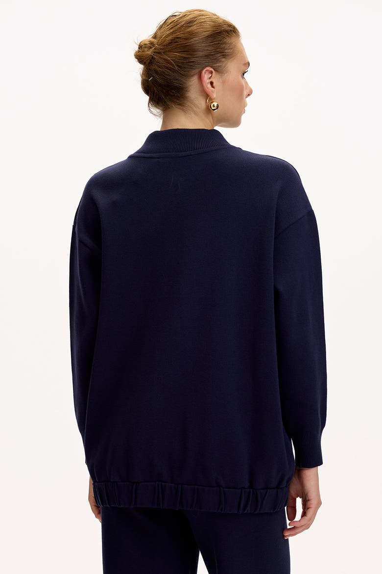 Barbara Knit Cardigan, Alternate, color, NAVY BLUE