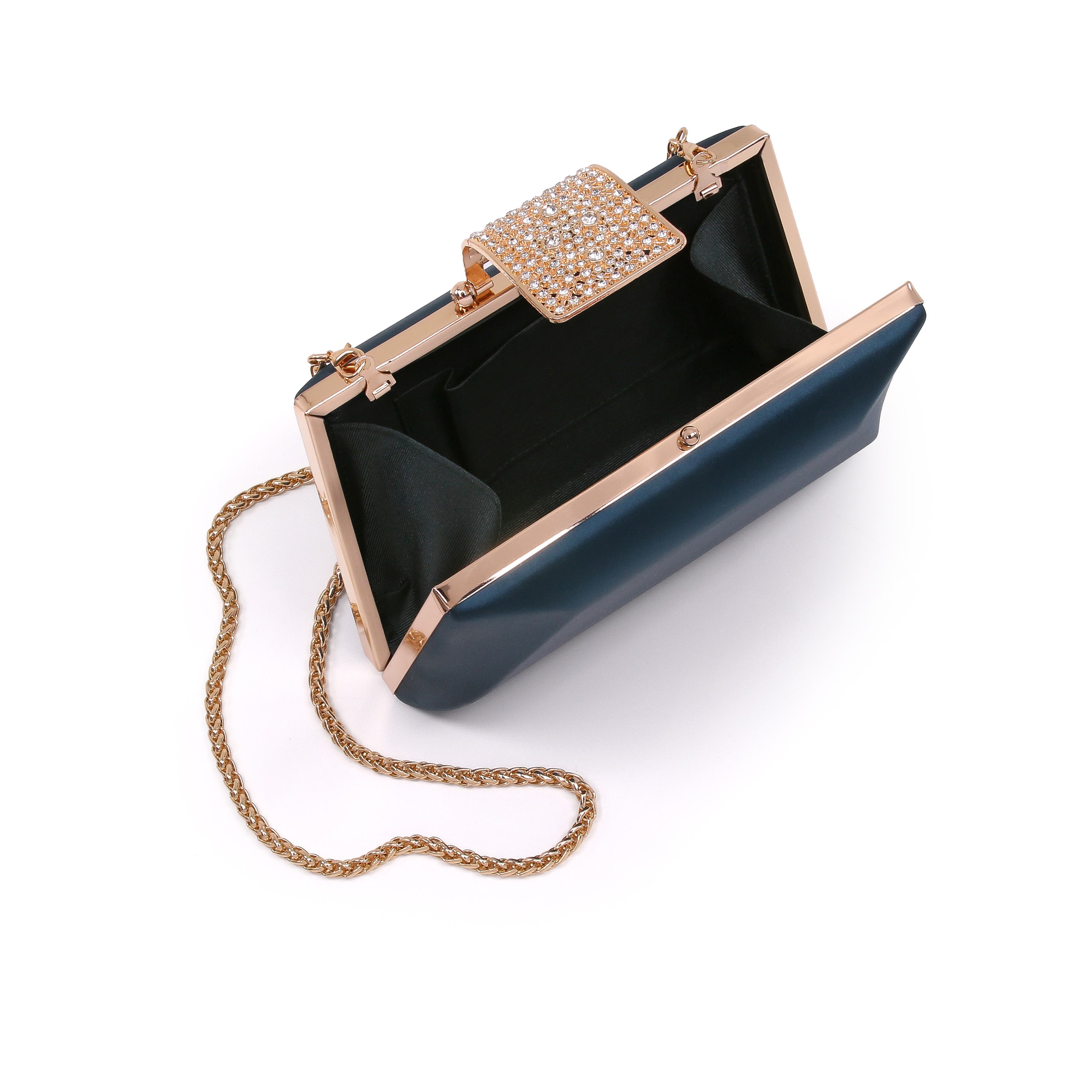 Amira Faceted Minaudiere, Alternate, color, Teal