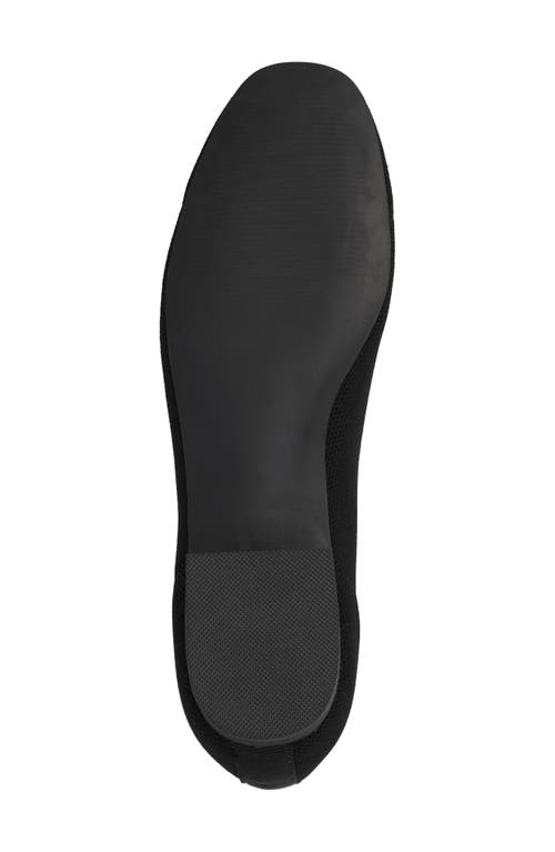 Mia Brendy Womens Slip-on Knit Ballet Flats In Black