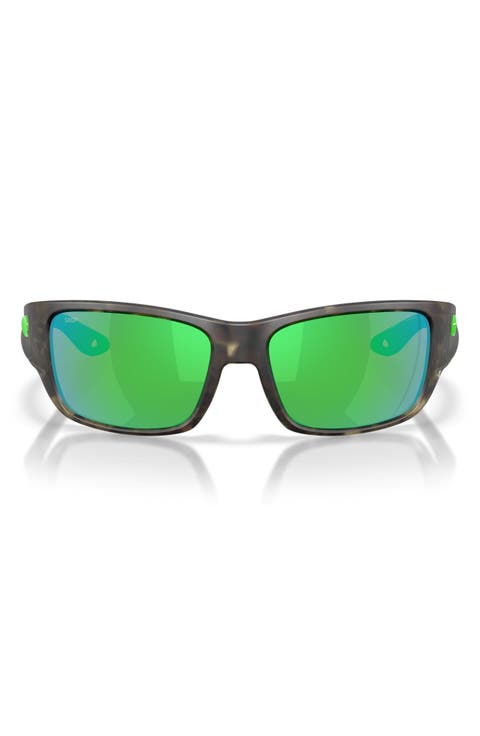 Schoolie 56mm Polarized Rectangular Sunglasses