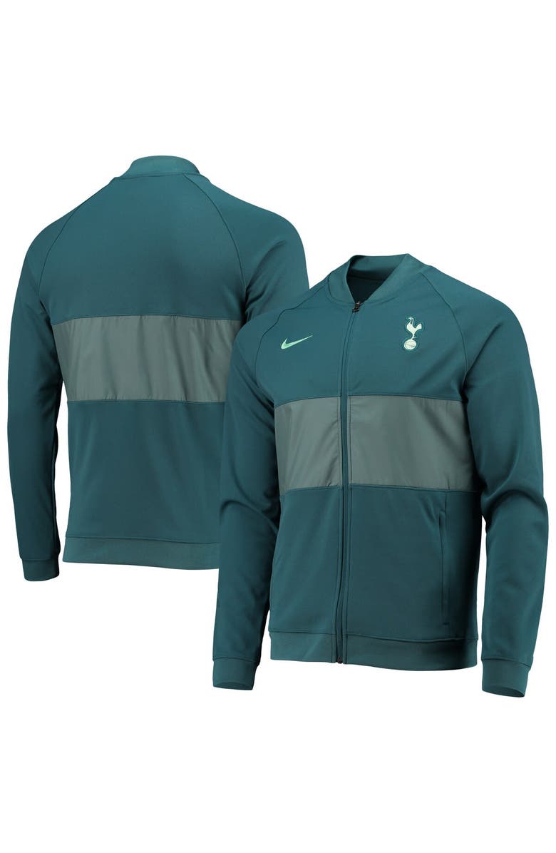 Nike Men's Nike Green Tottenham Hotspur I96 Anthem Raglan Full-Zip Jacket, Alternate, color,