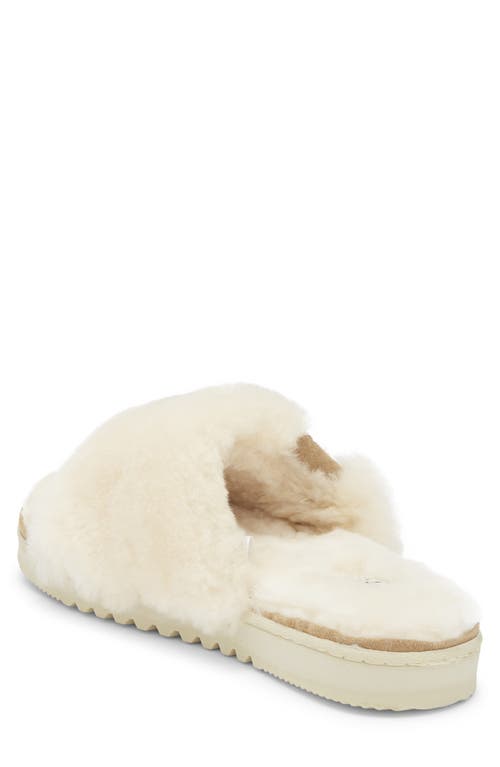 Ez Feet Genuine Shearling Slipper In Brown