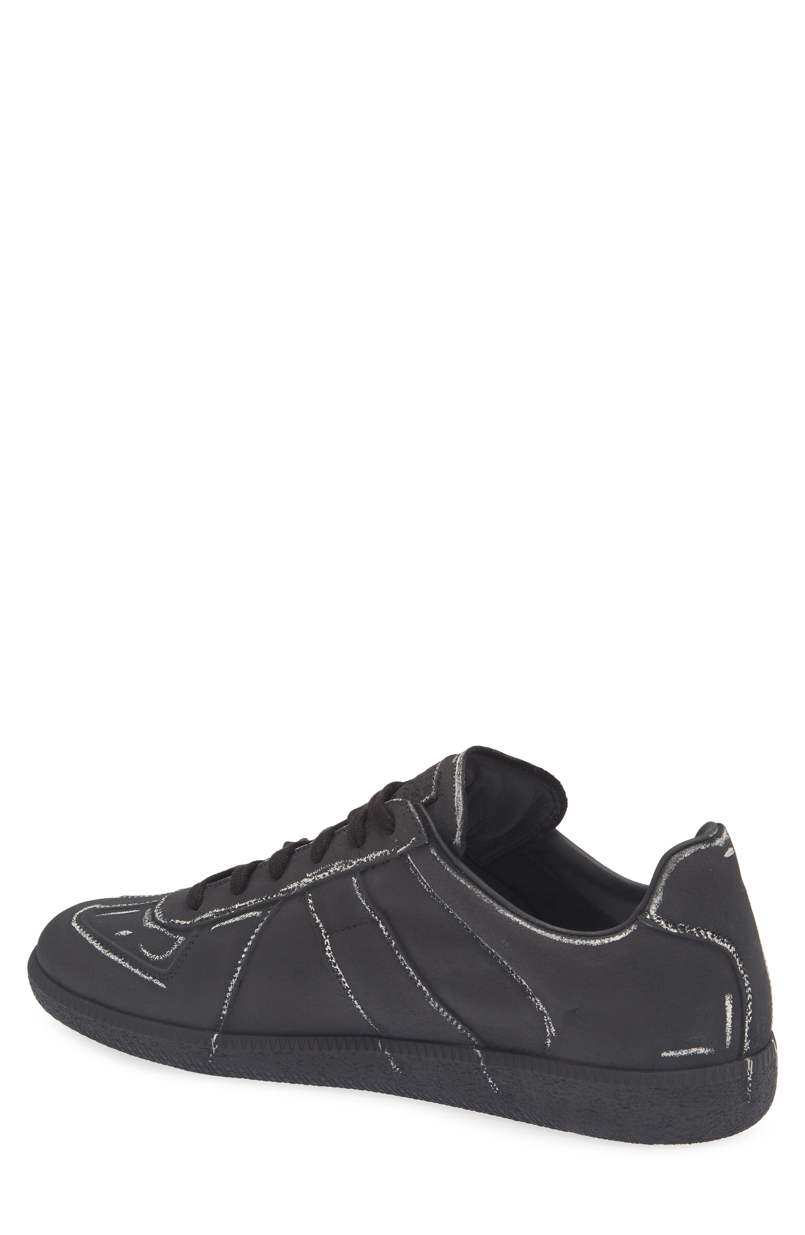 Replica Low Top Sneaker, Alternate, color, BLACK/ WHITE