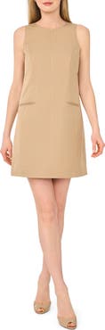 Ted Baker Sleeveless Cotton Blend Sheath Dress