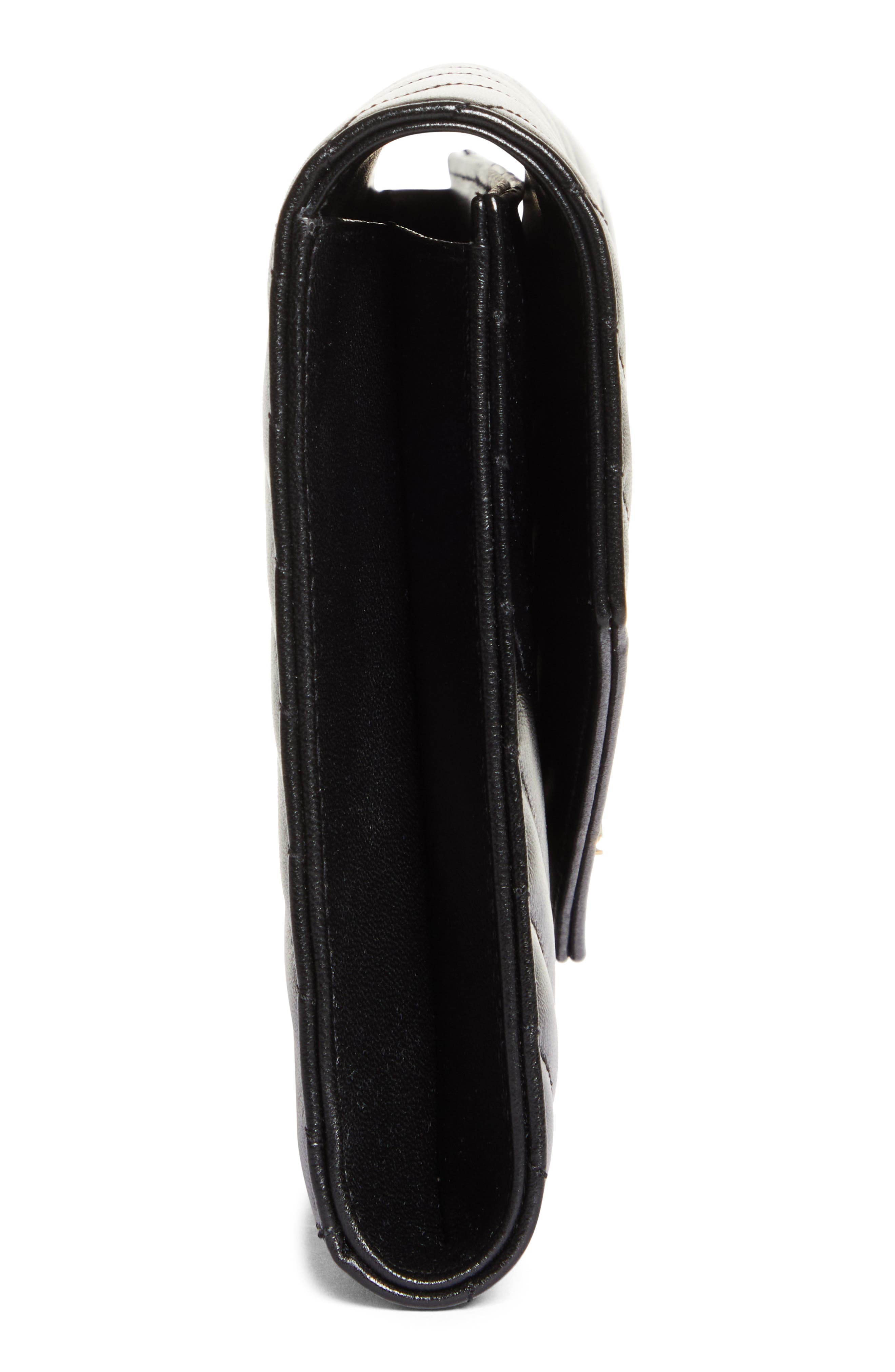 Saint Laurent Cassandre Matelassé Leather Flap Pouch, Alternate, color, 