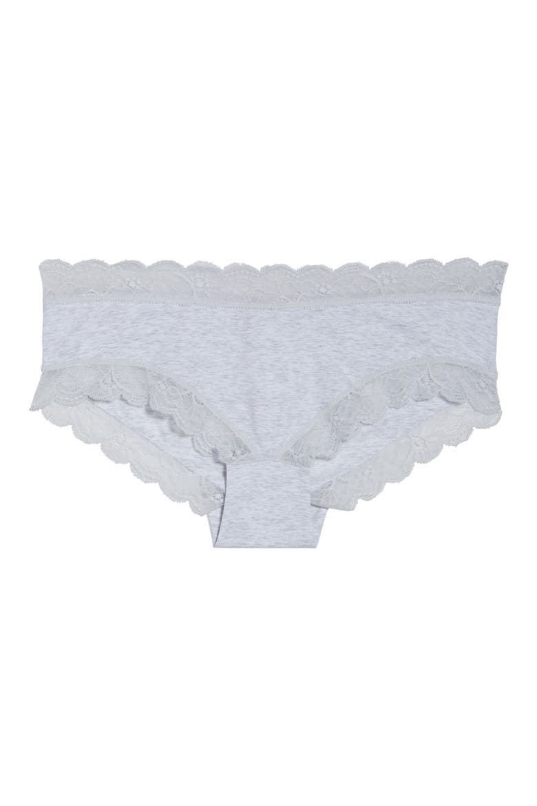 Cotton Lace Hipster Briefs, Alternate, color, CERAMIC MELANGE 1212