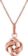 FZN 14K Gold Knot Pendant Necklace
