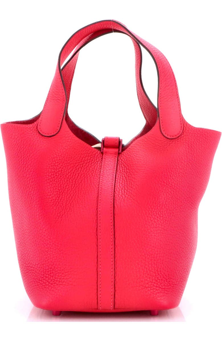 Pre-Owned Hermes Monochrome Picotin Lock Bag Clemence PM, Alternate, color, Rose Mexico