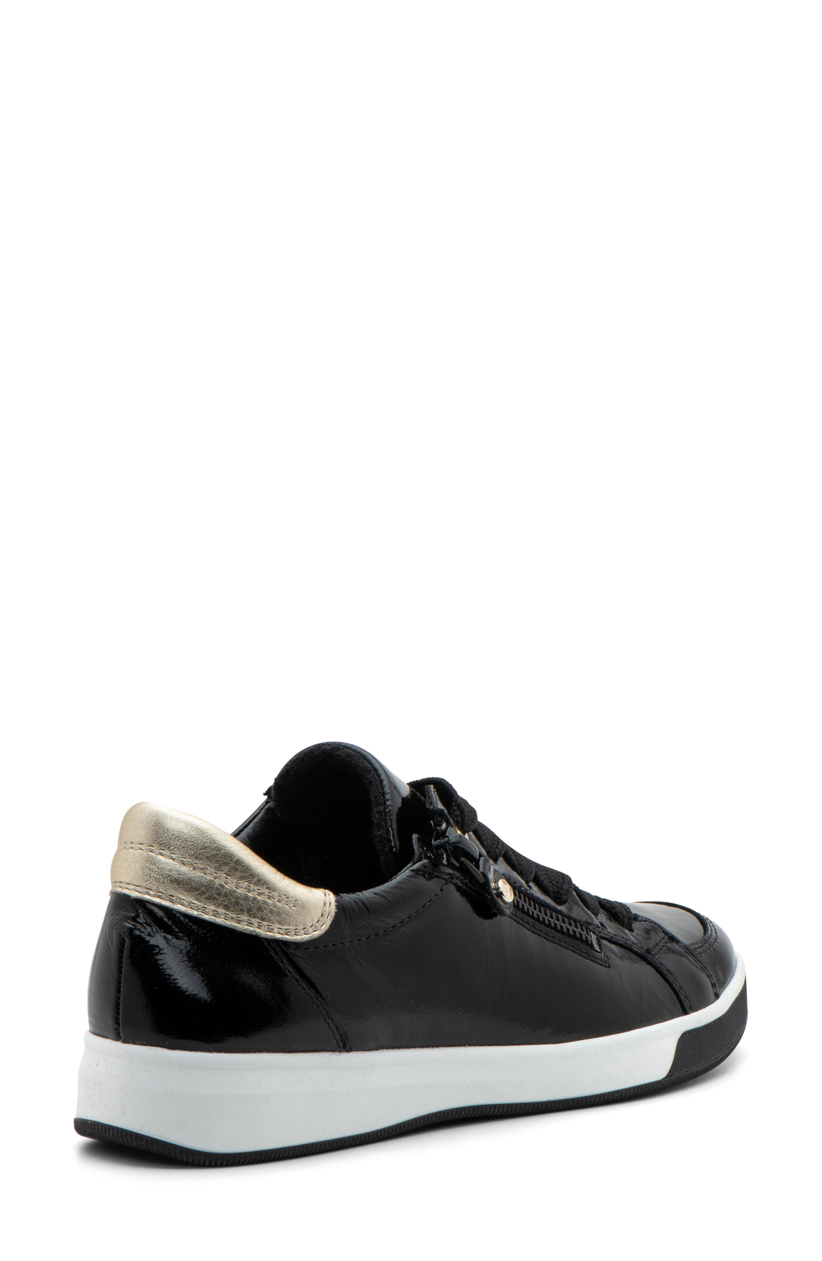ara Rei Low Top Sneaker, Alternate, color, Black