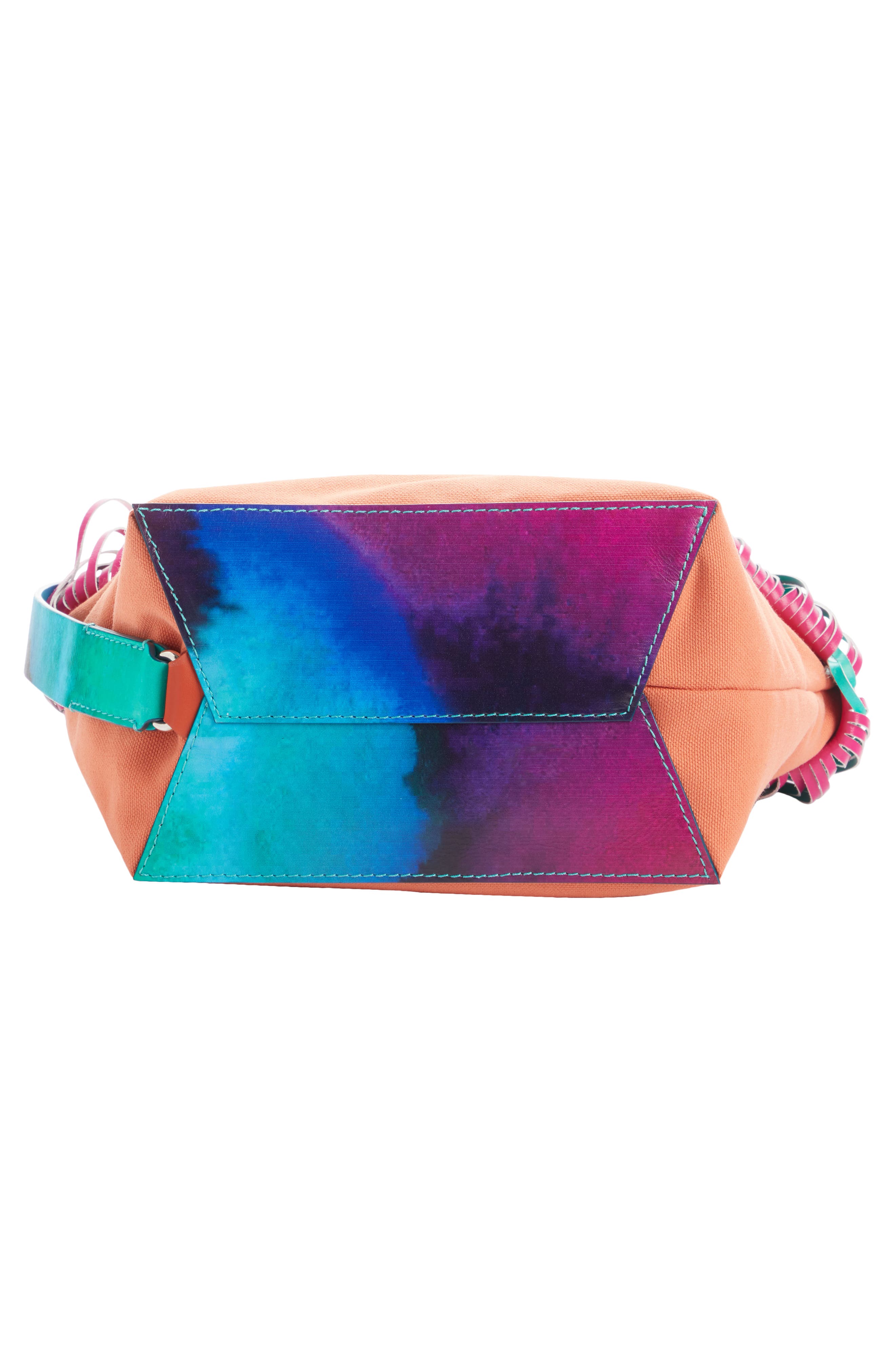 Dries Van Noten Tie Dye Fringe Shoulder Bag, Alternate, color, 