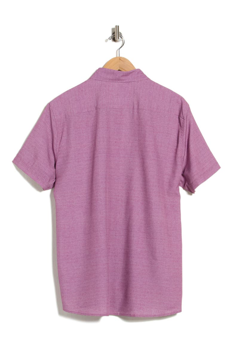 Davin Button-Up Shirt, Alternate, color, DARK MAGENTA