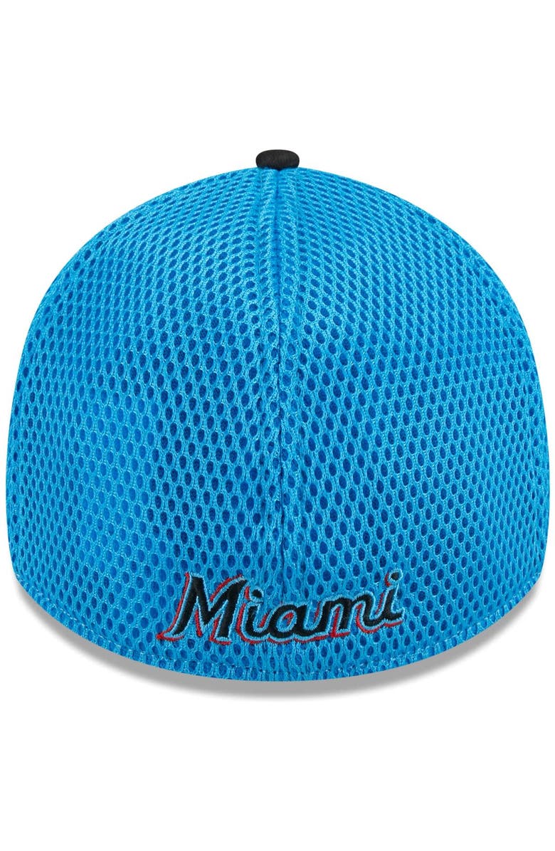 New Era Men's New Era Black Miami Marlins Neo 39THIRTY Flex Hat, Alternate, color, Black