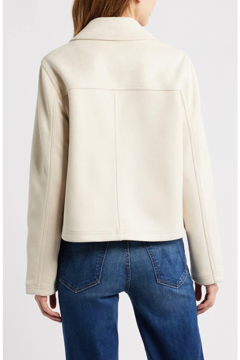 Faux Suede Jacket, Alternate, color, BONDED FAUX SUEDE