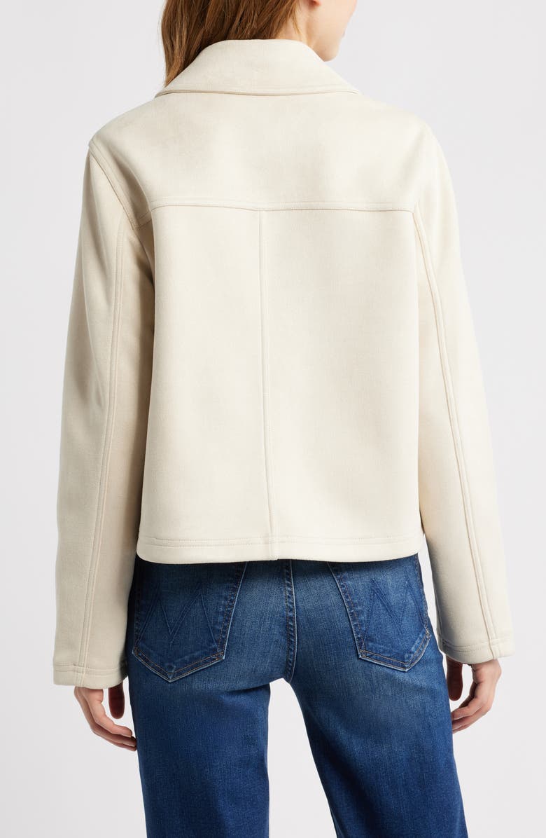 Bernardo Faux Suede Jacket, Alternate, color, Bonded Faux Suede