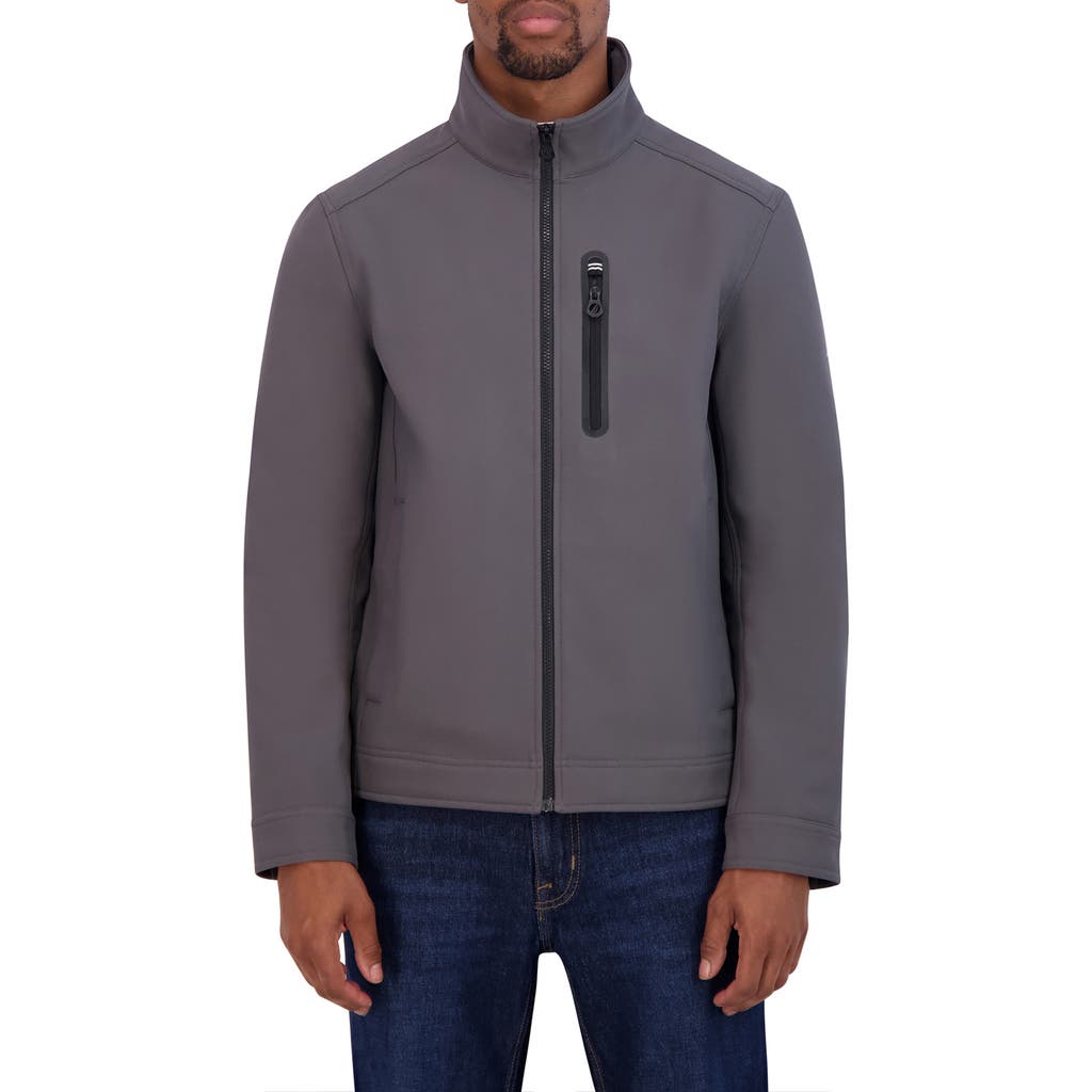Nautica Softshell Bonded Jacket In Gray