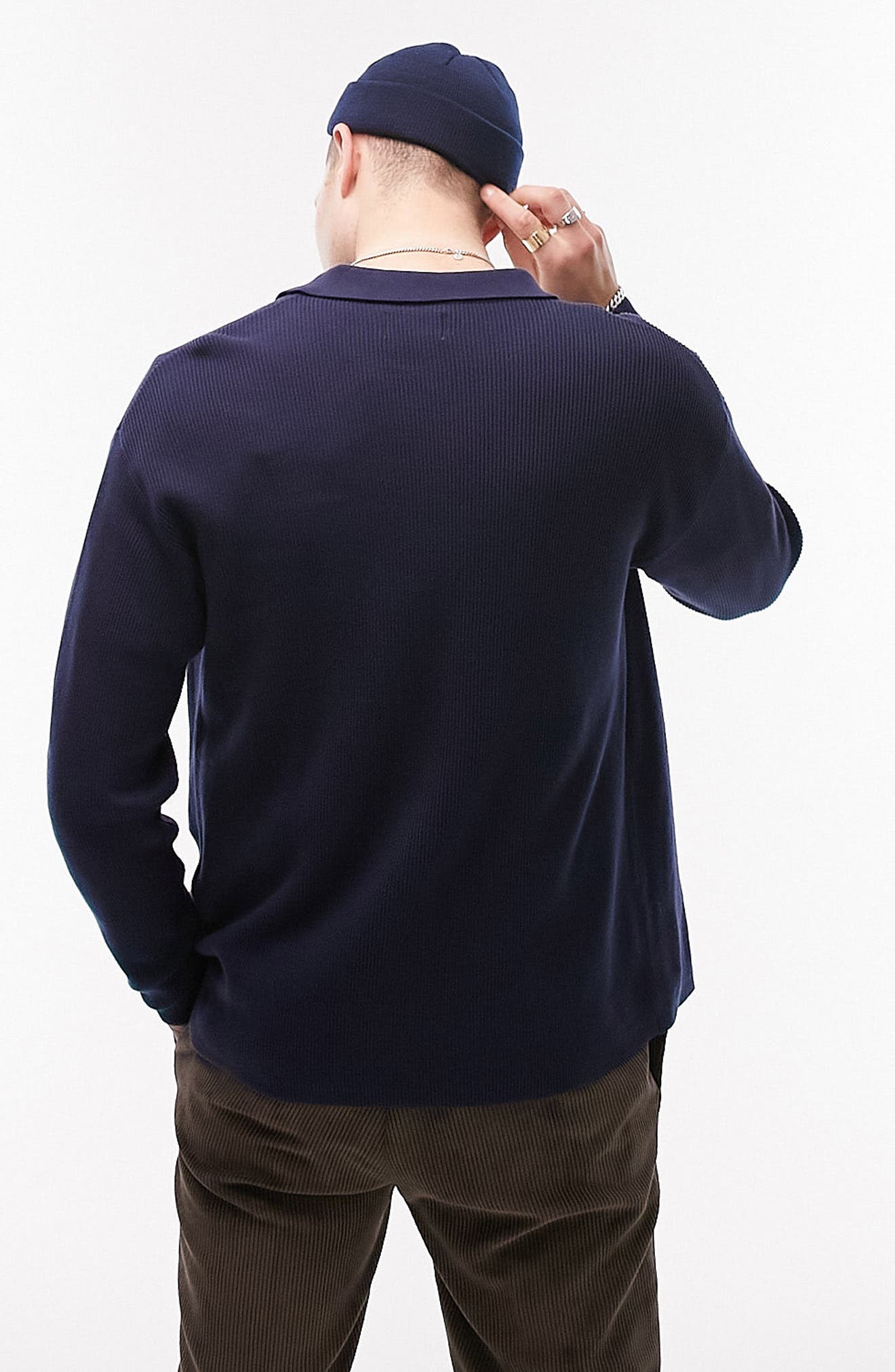 Cotton Polo Cardigan - image 2