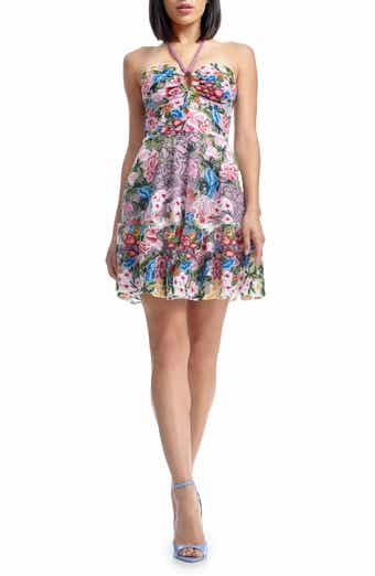 Trixie Floral Embroidered Fit & Flare Minidress